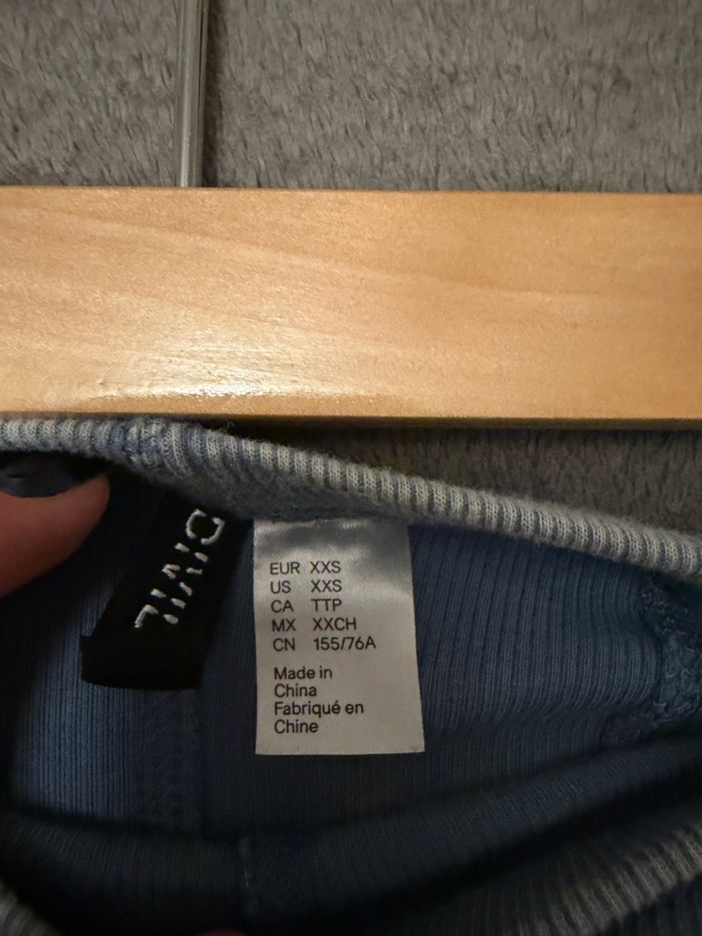 H&M Blue Ribbed Tube Top - Picture 3 of 3